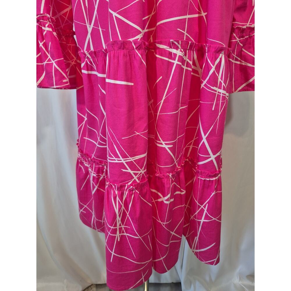 Sheridan French Pink Cotton Mini Dress Large - Picture 9 of 10